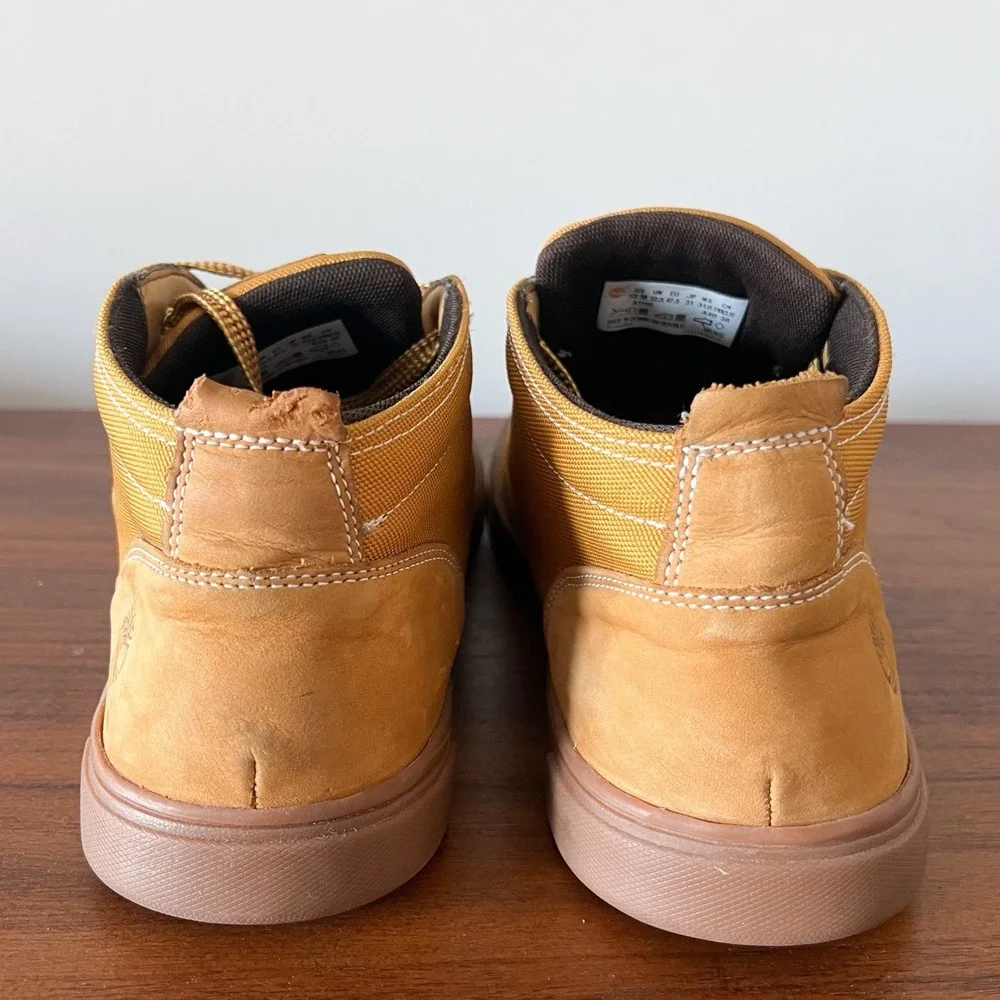 Timberland Groveton Chukka Boots Wheat Nubuck Canvas Lace Up Mens Size 13